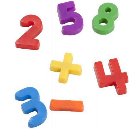 5590-JUEGO LETRAS NUMEROS MAGNETICOS BOTE DE 162 PIEZAS MINILAND 97915
