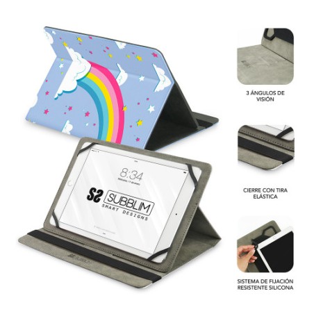 5708-SUBBLIM Funda Tablet Universal TRENDY CASE UNICORN 10.1"
