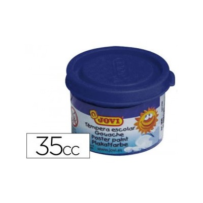 ESTUCHE TeMPERA ESCOLAR 5 BOTES 35 ML AZUL OSCURO JOVI 50324