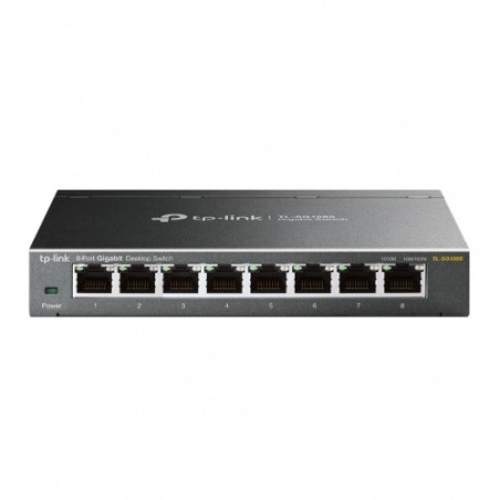 5730-TP-LINK TL-SG108S No administrado L2 Gigabit Ethernet (10/100/1000) Negro