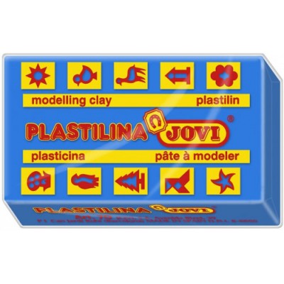 CAJA 30 PASTILLAS PLASTILINA 50 G AZUL OSCURO JOVI 7013