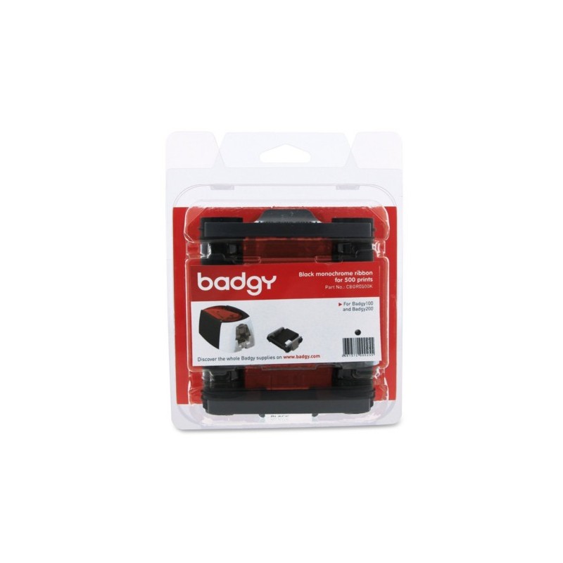 5764-CONSUMIBLE MONOCROMO NEGRO PARA 500 IMPRESIONES BADGY CBGR0500K