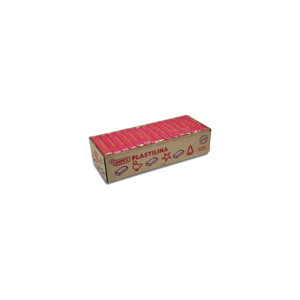 CAJA 15 PASTILLAS PLASTILINA 350 G RUBi JOVI 7206