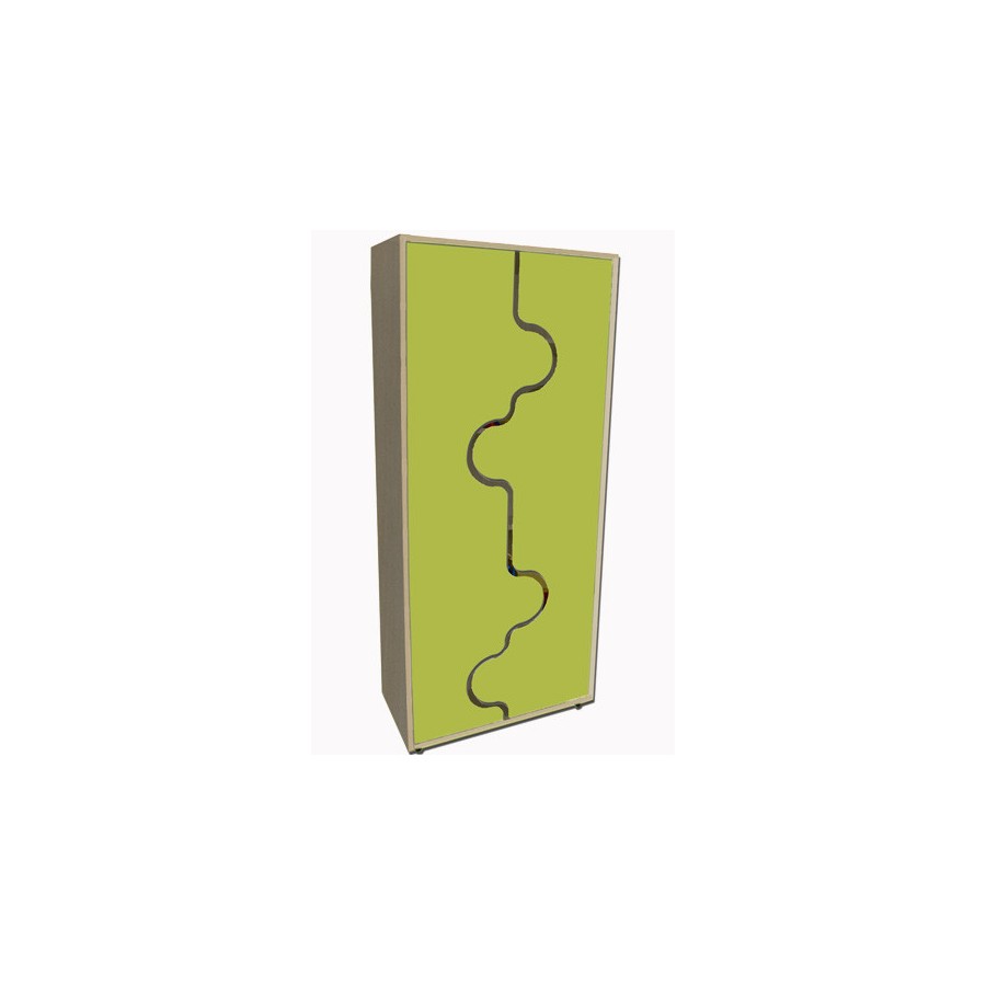 5944-MUEBLE ALTO ARMARIO, PUERTAS ONDA HAYA MOBEDUC 600410HPS18