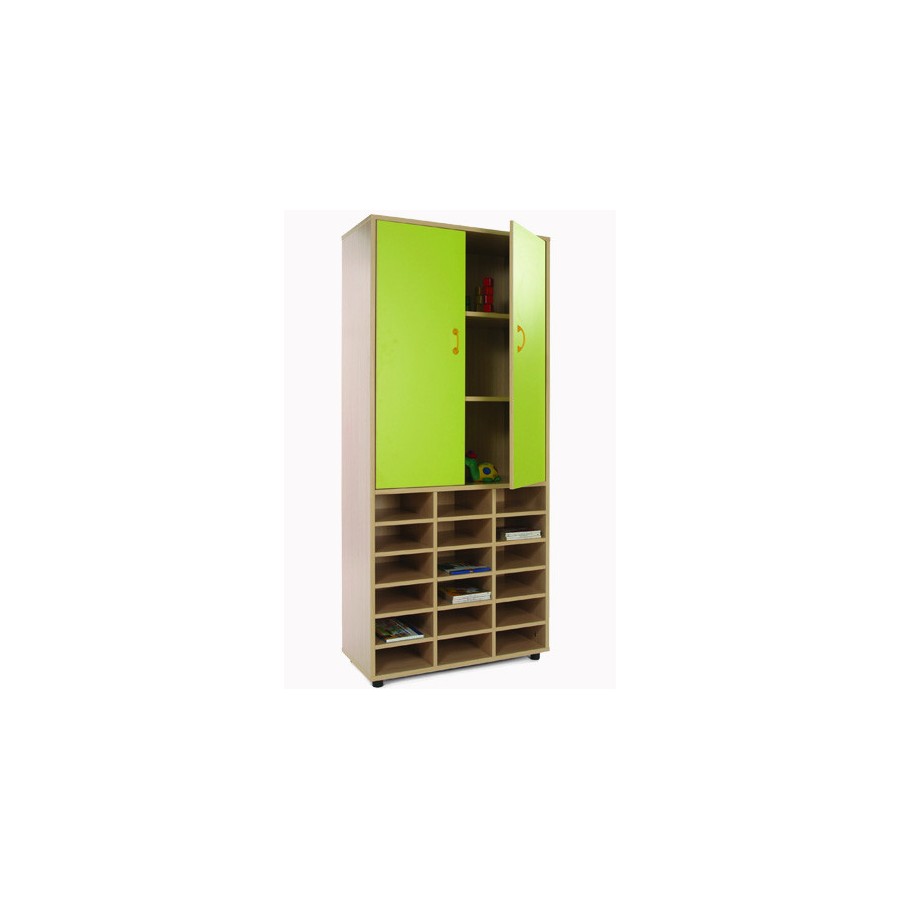 5954-MUEBLE ALTO CASILLERO Y ARMARIO HAYA MOBEDUC 600406HPS18 5954-MUEBLE ALTO CASILLERO Y ARMARIO HAYA MOBEDUC 600406HPS18