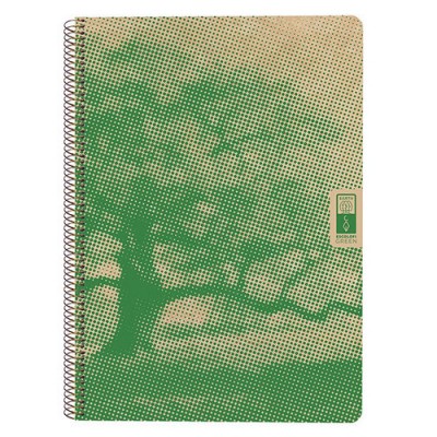 CUADERNO ESPIRAL DIN A4 RECICLADO FSC 80 HOJAS 80G CUADRiCULA 5X5 4 ELEMENTS EARTH ESCOLOFI 130100400