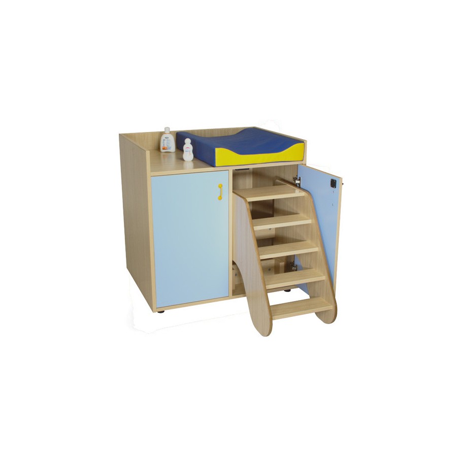 5974-MUEBLE CAMBIADOR CON ESCALERA GIRATORIA (2 PUERTAS) HAYA MOBEDUC 600708HPS18 5974-MUEBLE CAMBIADOR CON ESCALERA GIRATORIA (2 PUERTAS) HAYA MOBEDUC 600708HPS18