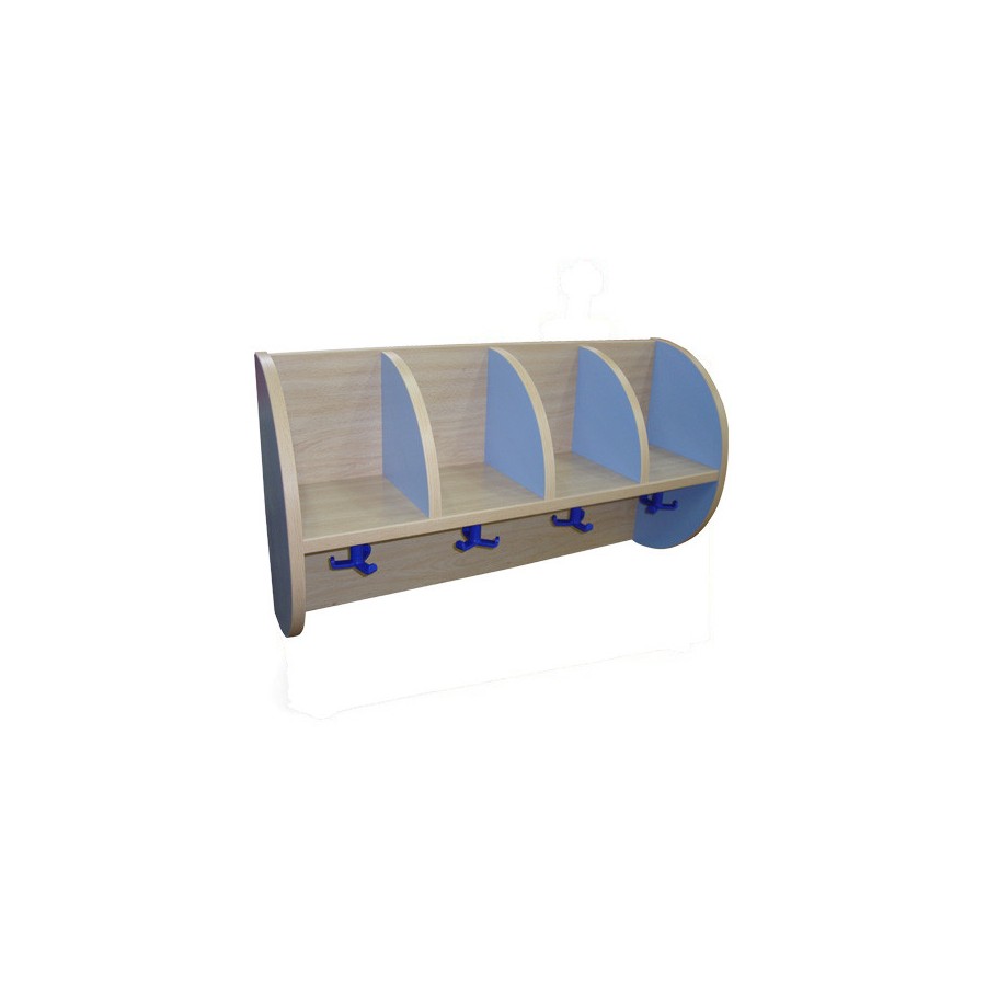 6016-MUEBLE PERCHERO "QUESITOS" 4 CASILLAS 800 HAYA MOBEDUC 600619H19