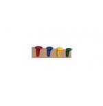 6036-PERCHERO EN LINEA, 4 PERCHAS COLORES HAYA MOBEDUC 600646/4H18