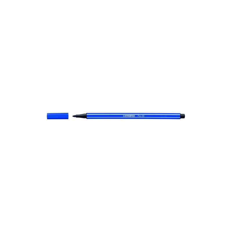 611-ROTULADOR PUNTA FIBRA MEDIA 1MM. PEN 68 AZUL MARINO STABILO 68/32