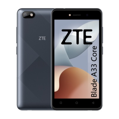 ZTE A33 CORE BLACK 5 FW QUADCORE 32GB ROM 1GB RAM 2MP 03MP 2000MAH 5W