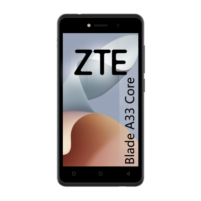 ZTE A33 CORE BLACK 5 FW QUADCORE 32GB ROM 1GB RAM 2MP 03MP 2000MAH 5W