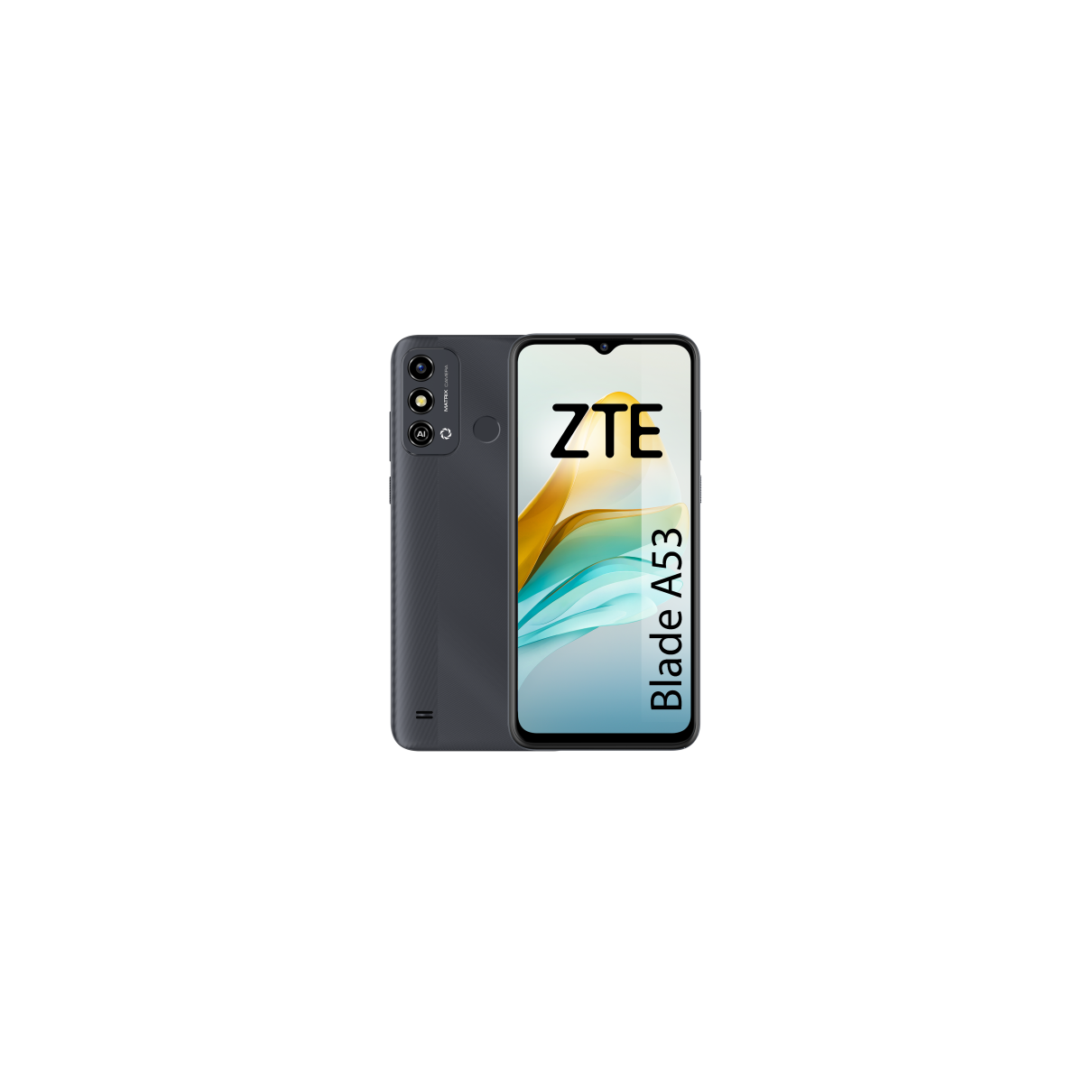 ZTE BLADE A53 SPACE GREY 4G 652 HD OC 64GB ROM MEMORY FUSION 2GB2GB 8MP 5MP 4000MAH 10W