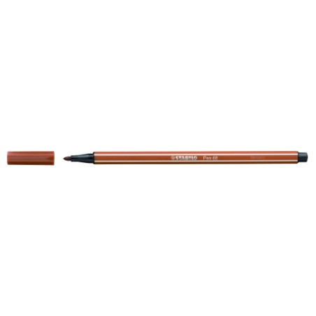 614-ROTULADOR PUNTA FIBRA MEDIA 1MM. PEN 68 SANGUINA STABILO 68/38