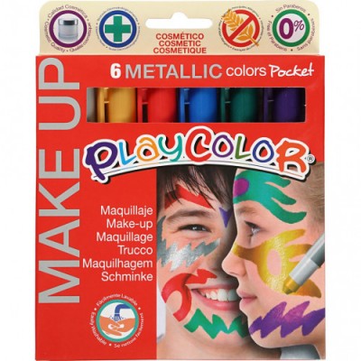 POCKET MAKE UP METALLIC 6 COLORES SURTIDOS PLAYCOLOR 01011