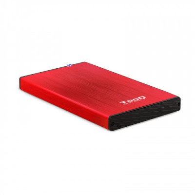 TooQ TQE 2527R caja para disco duro externo 25 Caja de disco duro HDD Negro Rojo