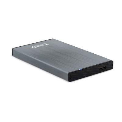 TooQ TQE 2527G caja para disco duro externo Caja de disco duro HDD Negro Gris 25