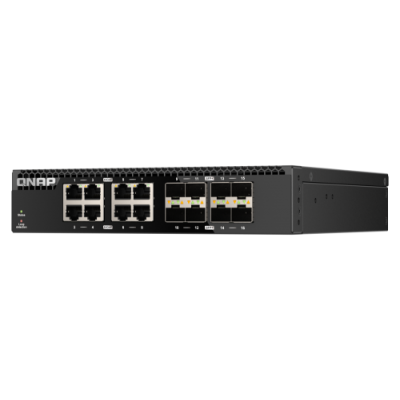 QNAP QSW 3216R 8S8T switch No administrado L2 10G Ethernet 100 1000 10000 Negro