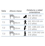 6306-MESA REDONDA DIAM. 120 CM (TALLA 0 - 3) HAYA MOBEDUC 600554.12H140