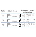 6379-MESA REDONDA DIAM. 100 CM (TALLA 1- 3) HAYA MOBEDUC 500107.10B101