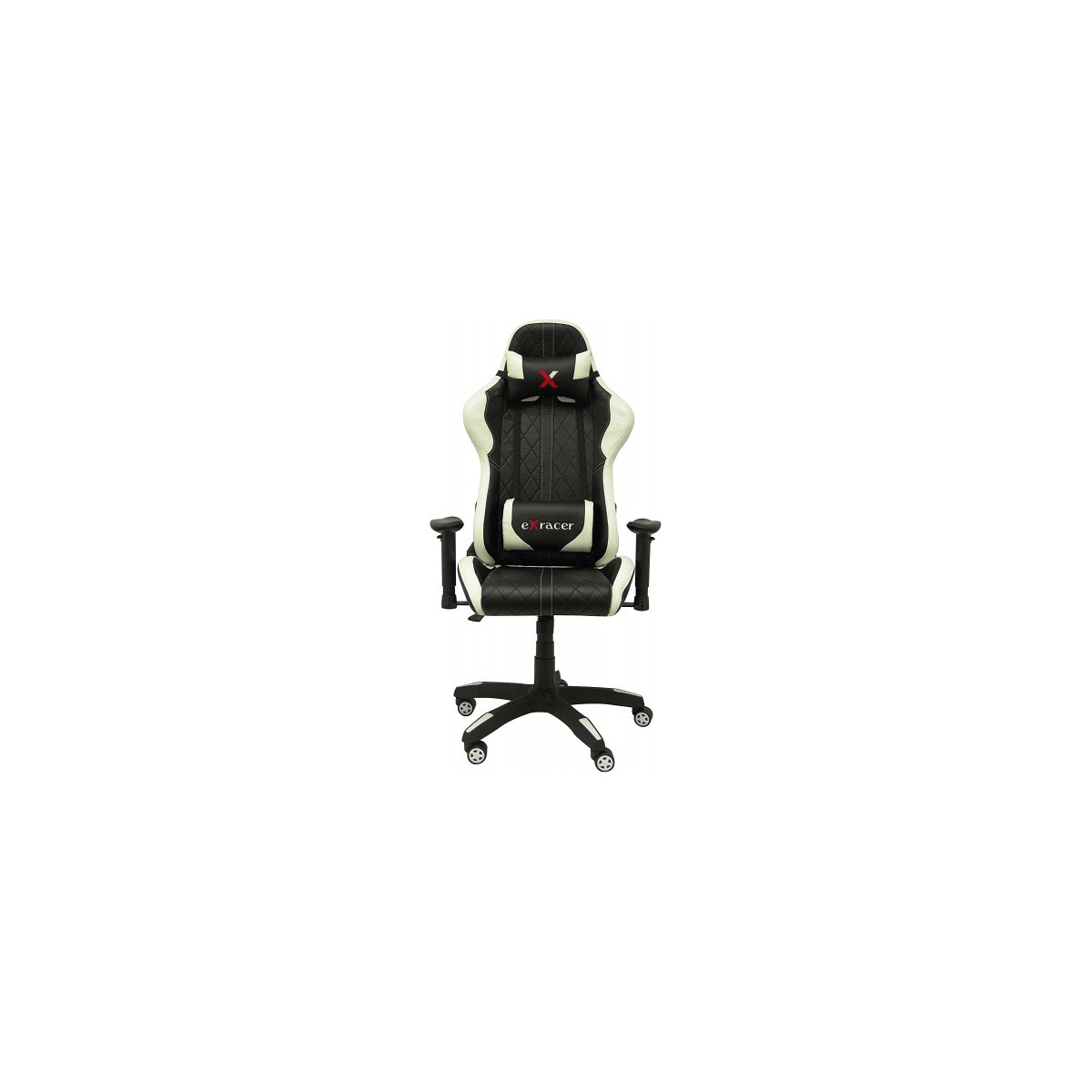 SILLA GAMING PARAISO SIMIL PIEL NEGRO Y BLANCO PIQUERAS Y CRESPO 7216DBSPNE