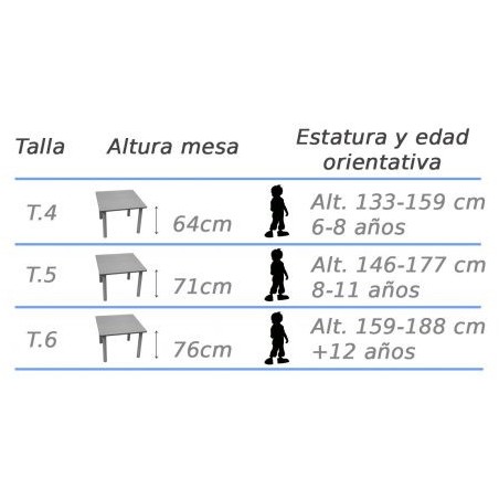 6483-MESA ABATIBLE LATERAL REGULABLE 120X60 CM HAYA MOBEDUC 500605.6B14