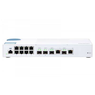 QNAP QSW M408 2C switch Gestionado L2 10G Ethernet 100 1000 10000 Blanco