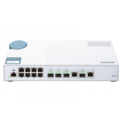 QNAP QSW M408 2C switch Gestionado L2 10G Ethernet 100 1000 10000 Blanco