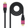 6559-Nanocable 10.15.3715 cable HDMI 15 m HDMI tipo A (Estandar) Negro, Rosa
