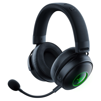 Razer Kraken V3 Pro Auriculares Inalambrico y alambrico Banda para cuello Juego USB tipo A Negro