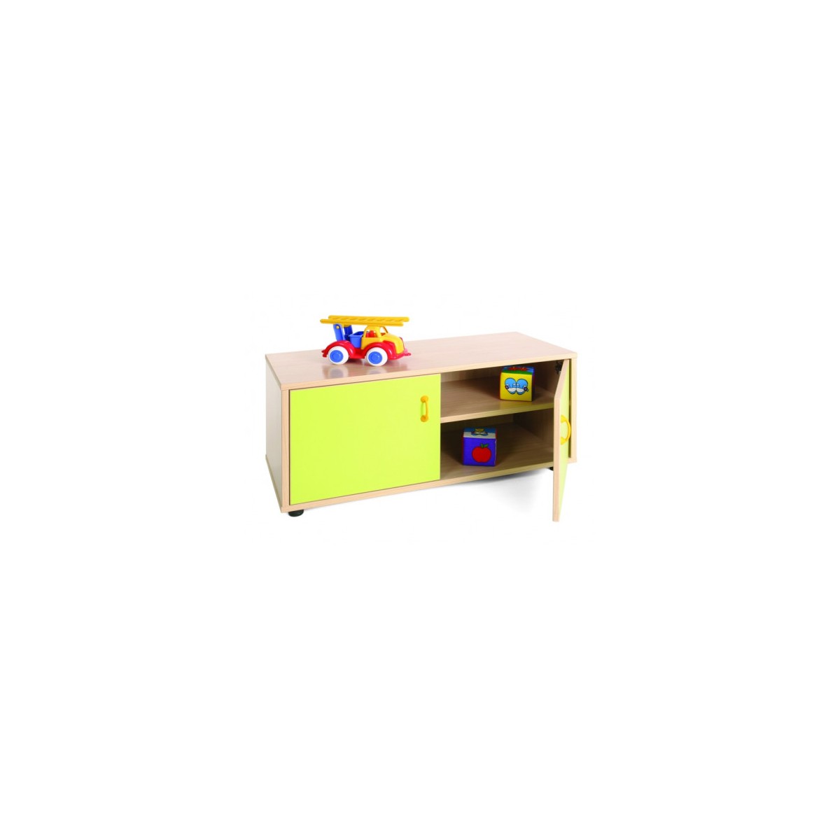 MUEBLE SUPERBAJO ARMARIO 2 ESTANTES HAYA MOBEDUC 600102HPS18