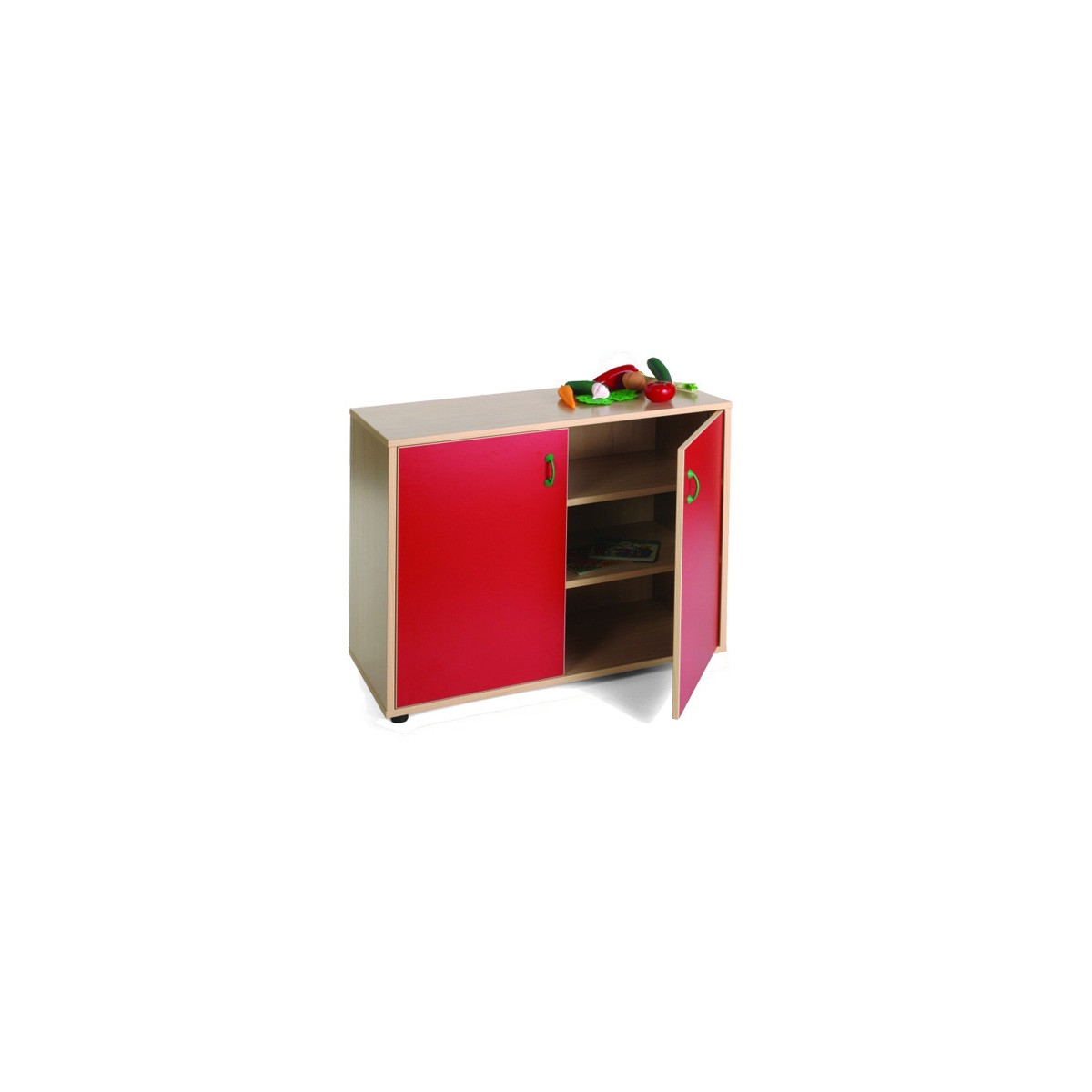 MUEBLE BAJO ARMARIO 3 ESTANTES HAYA MOBEDUC 600202HPS18