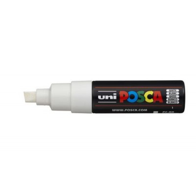 MARCADOR PC 8K POSCA PUNTA B 8MM BLANCO UNI BALL 148791000