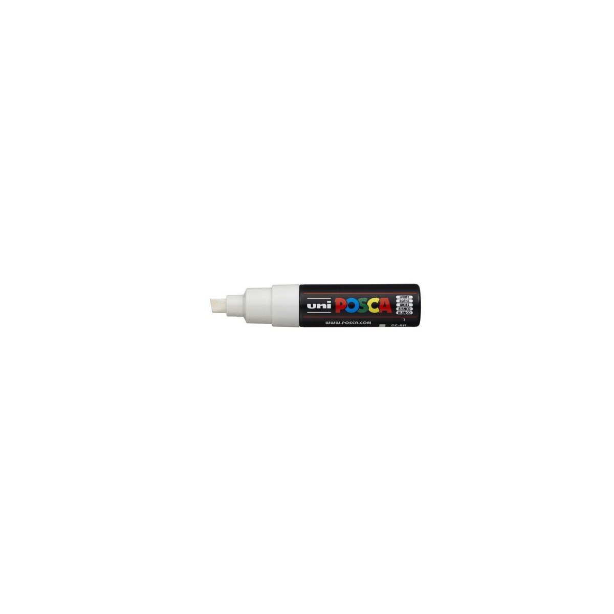 MARCADOR PC 8K POSCA PUNTA B 8MM BLANCO UNI BALL 148791000