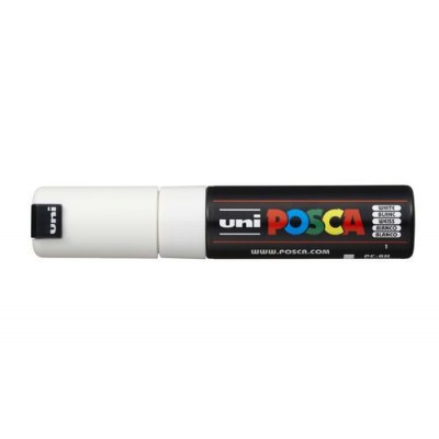 MARCADOR PC 8K POSCA PUNTA B 8MM BLANCO UNI BALL 148791000