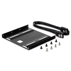6690-Ewent EW7007 panel bahia disco duro 8,89 cm (3.5") Negro