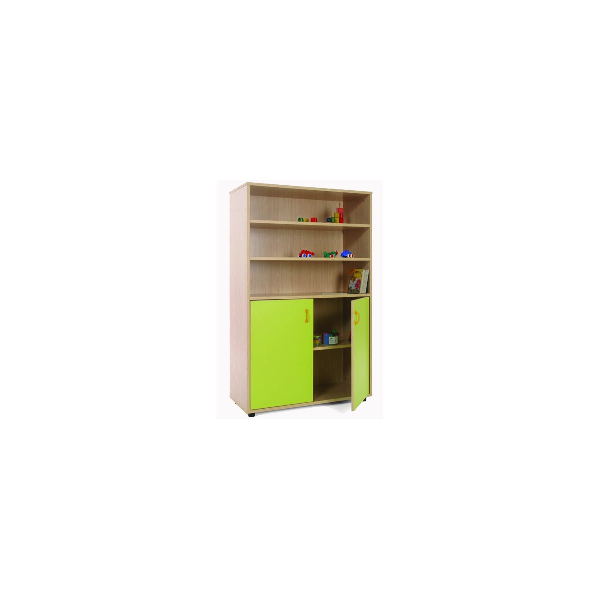 MUEBLE MEDIO ARMARIO Y ESTANTERiA HAYA MOBEDUC 600303HPS18