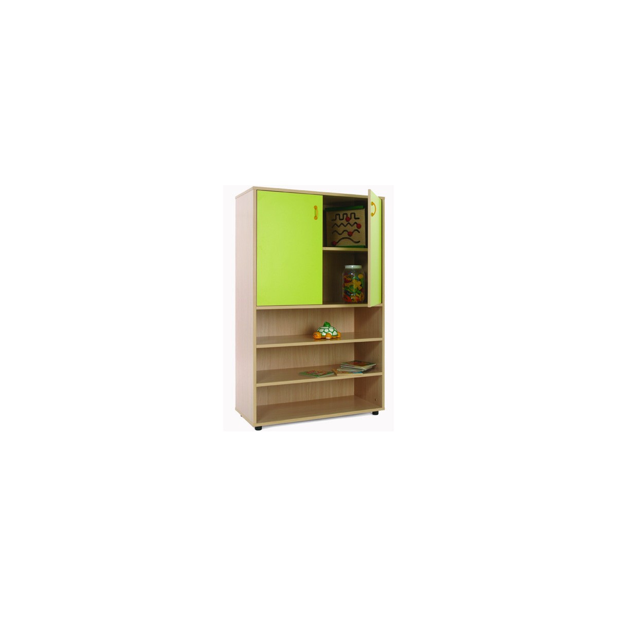 MUEBLE MEDIO ESTANTERiA Y ARMARIO HAYA MOBEDUC 600304HPS18