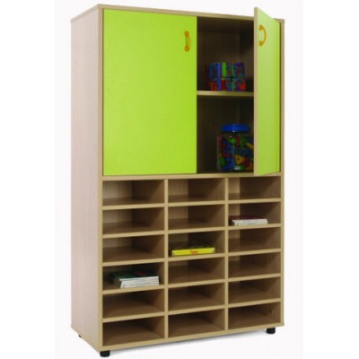 MUEBLE MEDIO CASILLERO Y ARMARIO HAYA MOBEDUC 600311HPS18