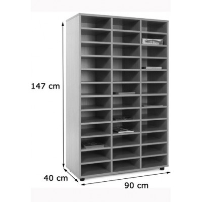 MUEBLE MEDIO CASILLERO 36 CASILLAS HAYA MOBEDUC 600312HP18