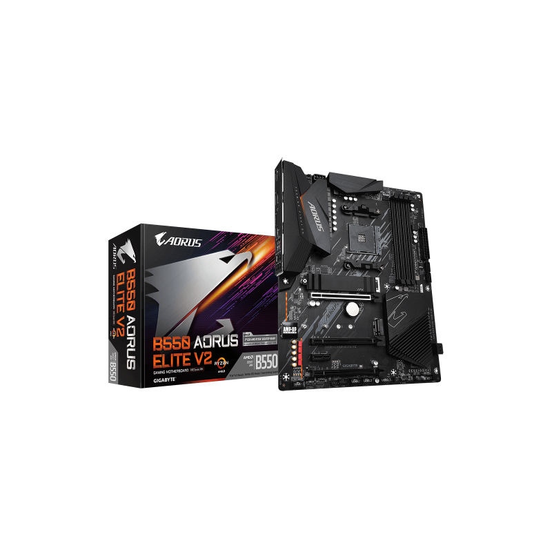 6821-Gigabyte B550 AORUS ELITE V2 placa base AMD B550 Zocalo AM4 ATX 6821-Gigabyte B550 AORUS ELITE V2 placa base AMD B550 Zocalo AM4 ATX