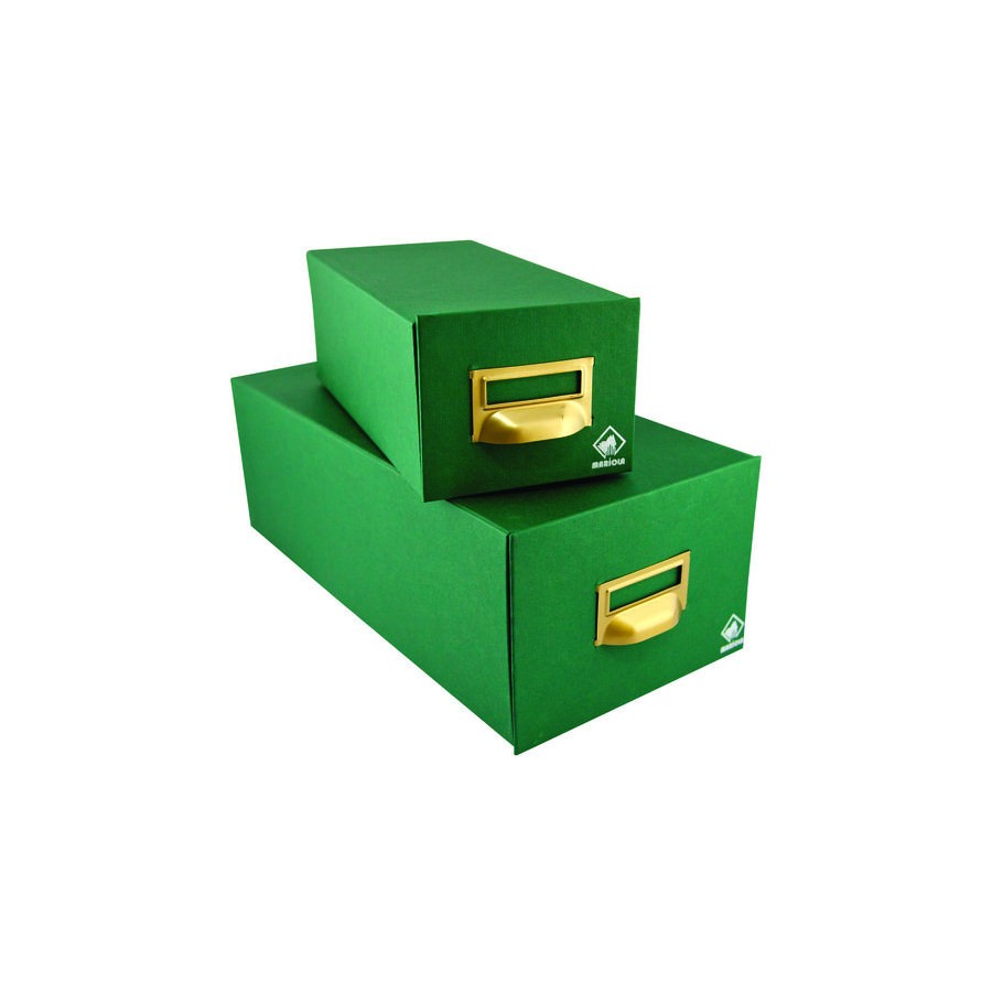 6933-FICHERO CARTON FORRADO EN GELTEX PARA 1000 FICHAS (220X155X350 MM) MARIOLA 4-1000