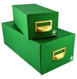 6933-FICHERO CARTON FORRADO EN GELTEX PARA 1000 FICHAS (220X155X350 MM) MARIOLA 4-1000