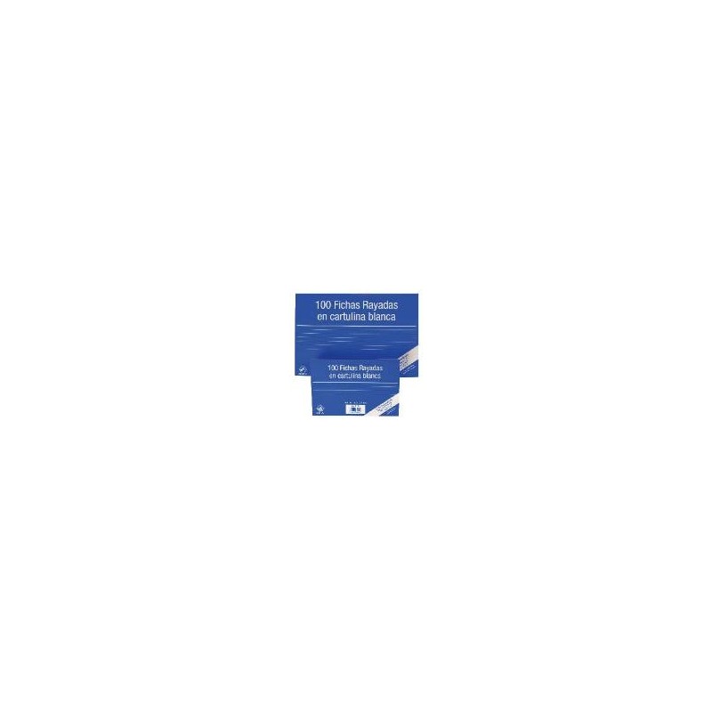 6939-100 FICHAS DE CARTULINA RAYADA (125X75 MM) No 2 MARIOLA 3112R 6939-100 FICHAS DE CARTULINA RAYADA (125X75 MM) No 2 MARIOLA 3112R