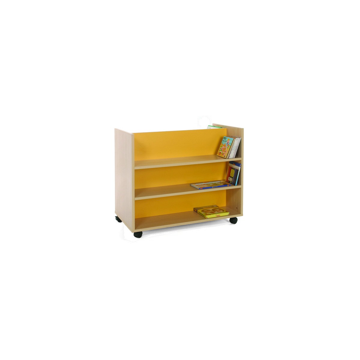 CARRO LIBRERiA DOBLE FRONTAL HAYA MOBEDUC 600903HR18