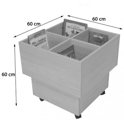 CUBO LIBRERiA HAYA MOBEDUC 602103HR18