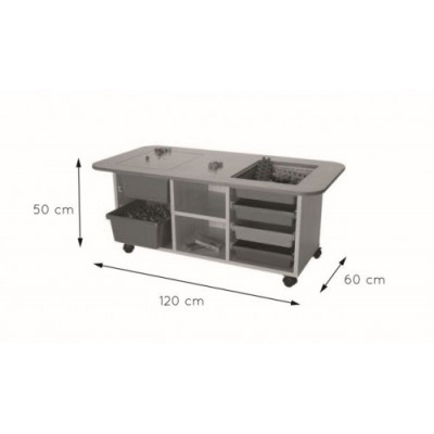 MESA MULTIACTIVIDADES ALTURA 50 CM HAYA MOBEDUC 602201HR18