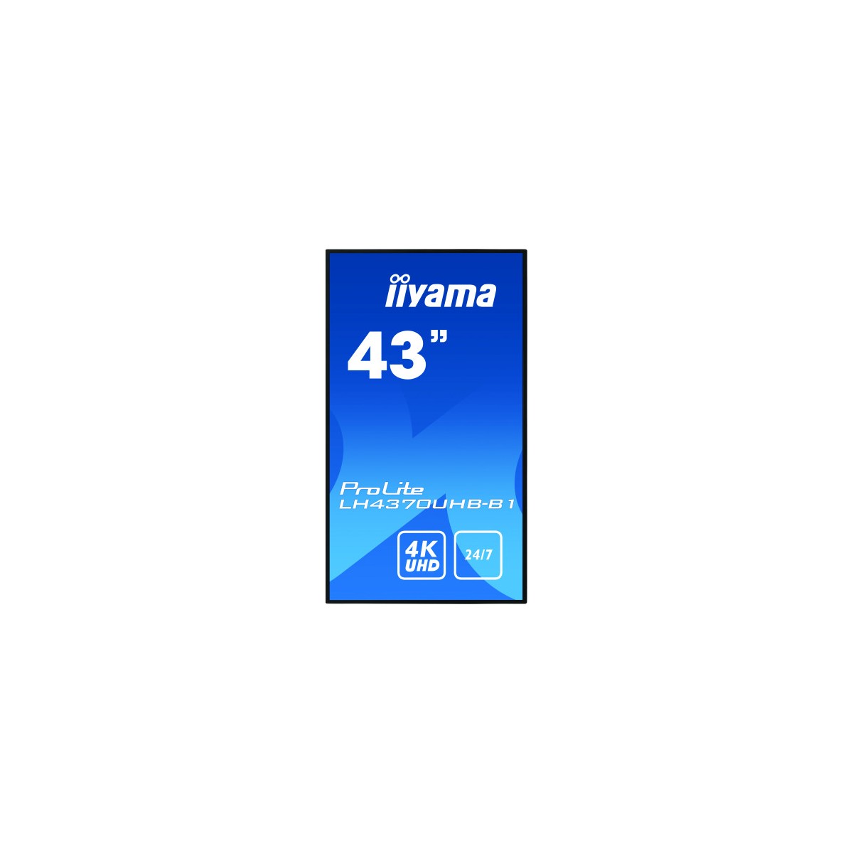 iiyama LH4370UHB B1 pantalla de senalizacion Pantalla plana para senalizacion digital 108 cm 425 VA 4K Ultra HD Negro Procesado