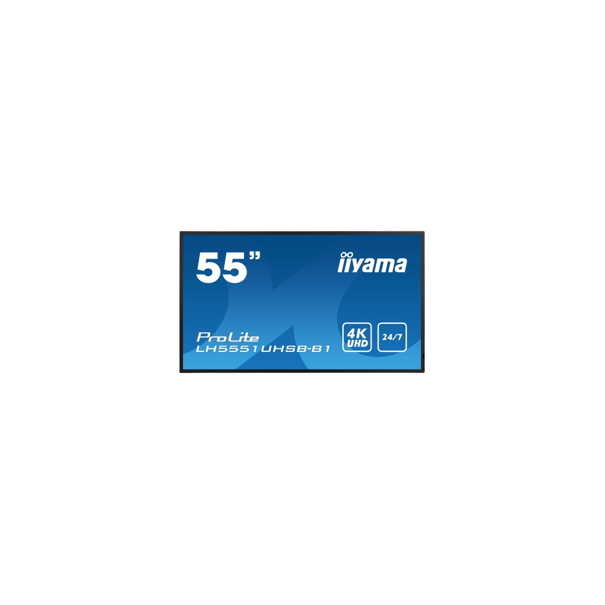 iiyama LH5551UHSB B1 pantalla de senalizacion Panel plano interactivo 1372 cm 54 IPS 800 cd m 4K Ultra HD Negro 24 7