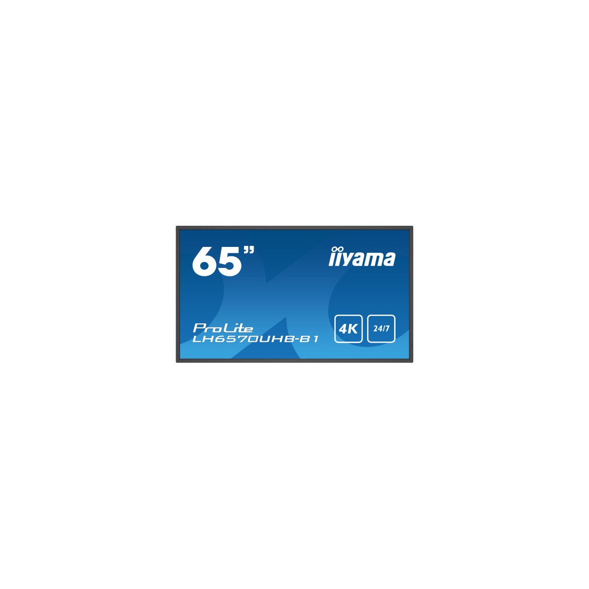 iiyama LH6570UHB B1 pantalla de senalizacion Pantalla plana para senalizacion digital 1638 cm 645 VA 700 cd m 4K Ultra HD Negro